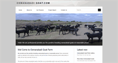 Desktop Screenshot of osmanabadigoat.com